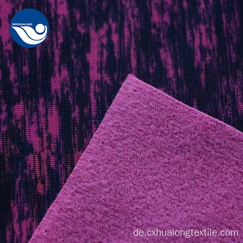 Rosa schwarzer Grain Print Textil gestrickter Jacquard Stoff
